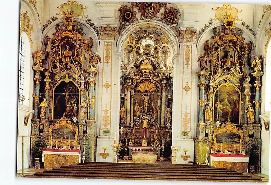 Postcard Pilgrimage Church of Our Lady of Help in Klosterlechfeld Germany