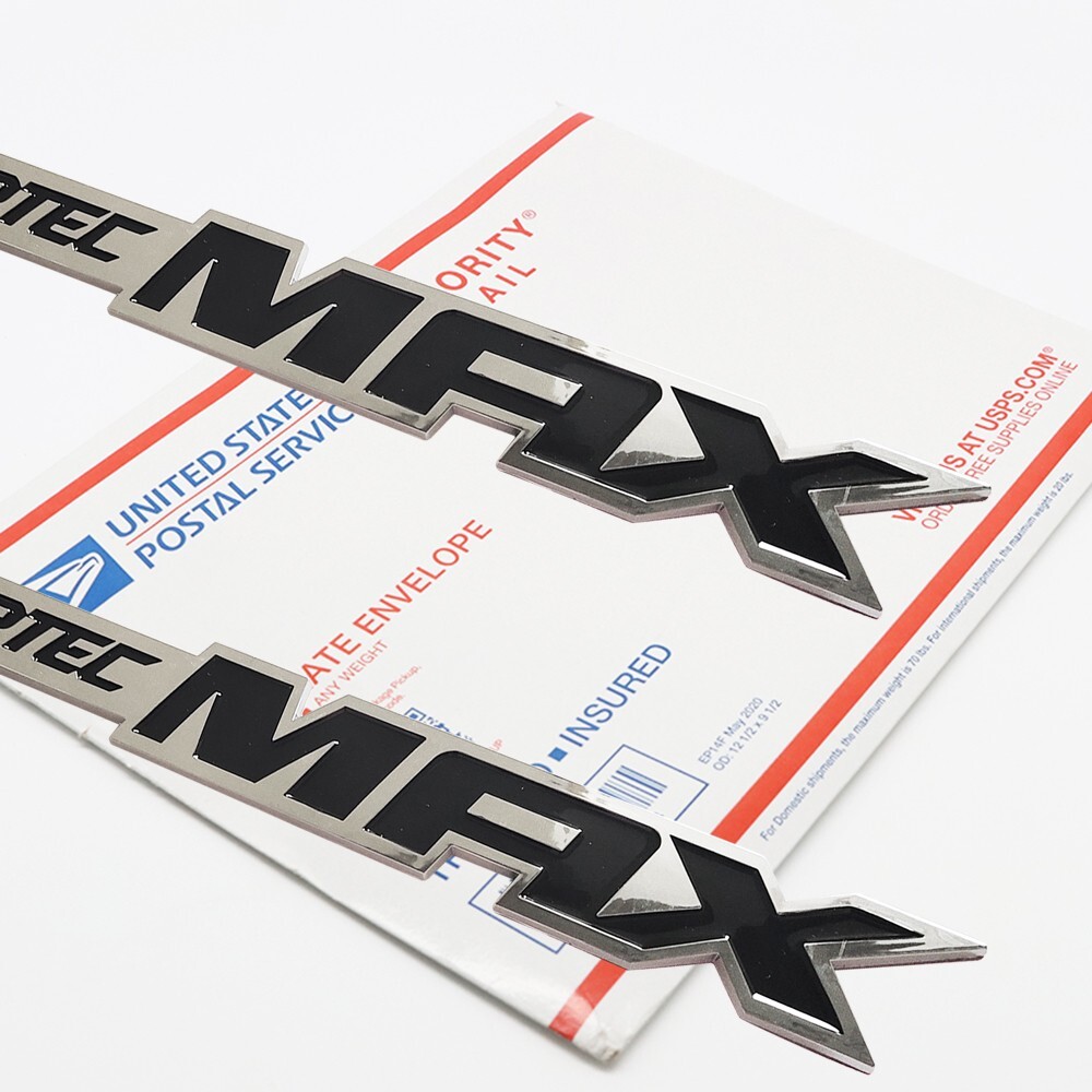 2X Black ABS Vortec Max Fender Emblem Badge Decal Nameplate for Silverado Sierra