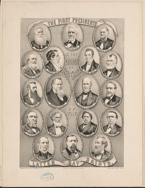 Currier Ives First Presidents Church of Jesus Christ Latter Day Saints 1879
