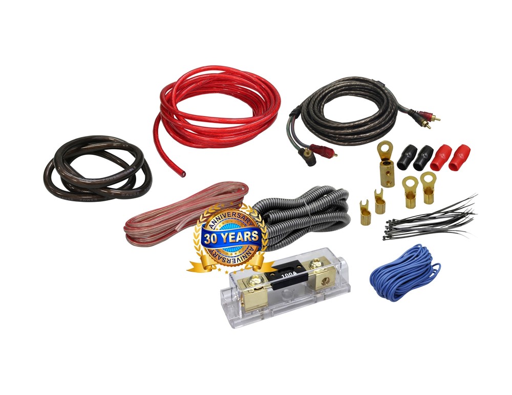 4 Gauge Amp Kit Amplifier Install Wiring 4 Ga Wire Red ANL Fuse