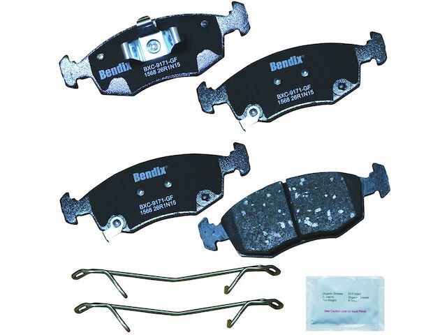 For 2012-2017 Fiat 500 Brake Pad Set Front Bendix 29857HXGT 2013 2014 2015 2016