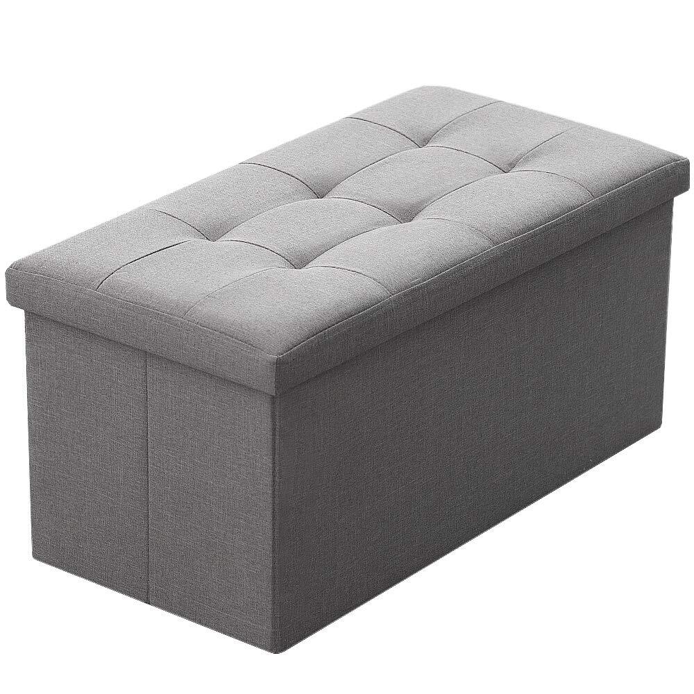 Camabel Folding Storage Ottoman Bench Foldable Storage Chest Foot Rest Stool ...