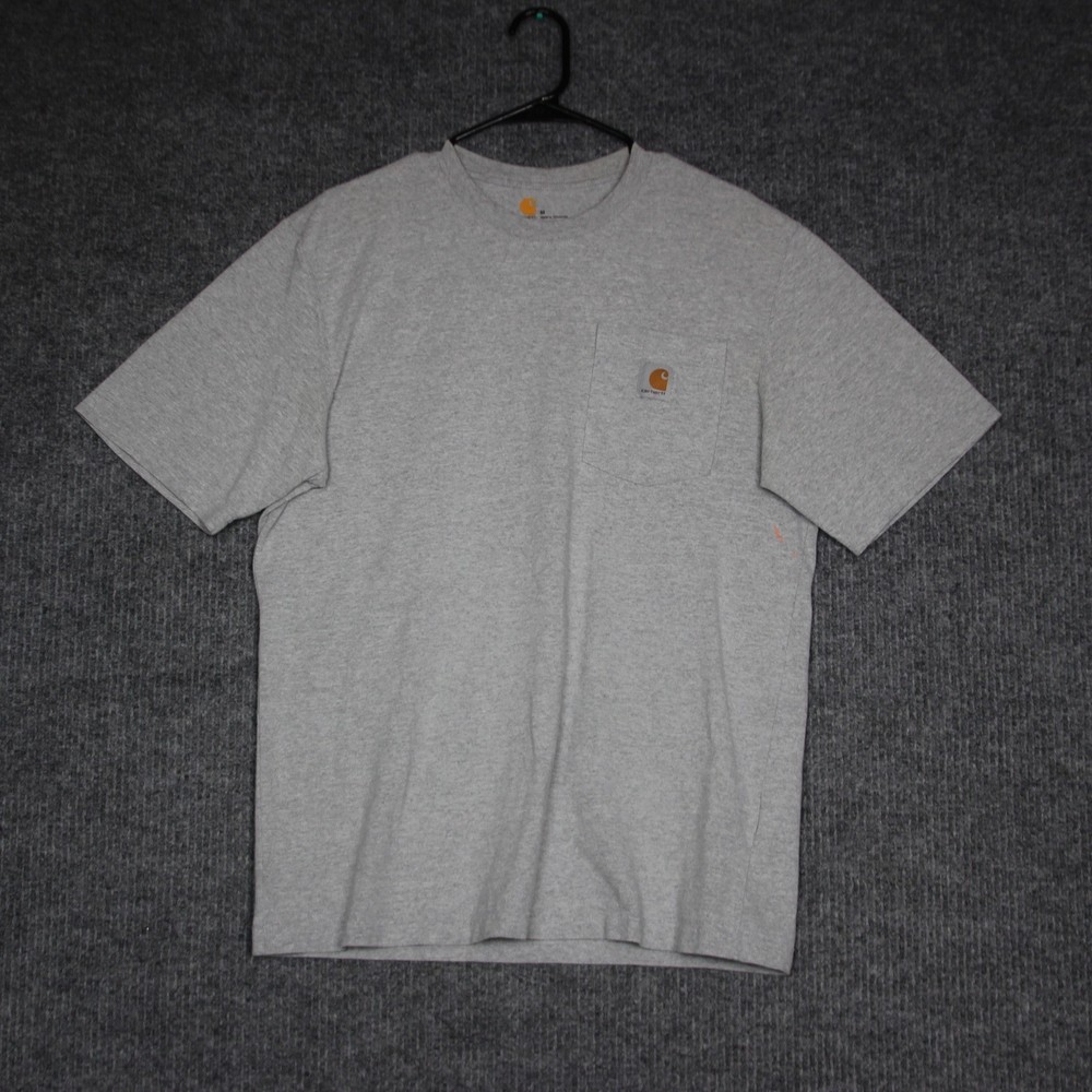 Carhartt Men's Gray Pocket T Shirt Size M Original Fit Work Utility