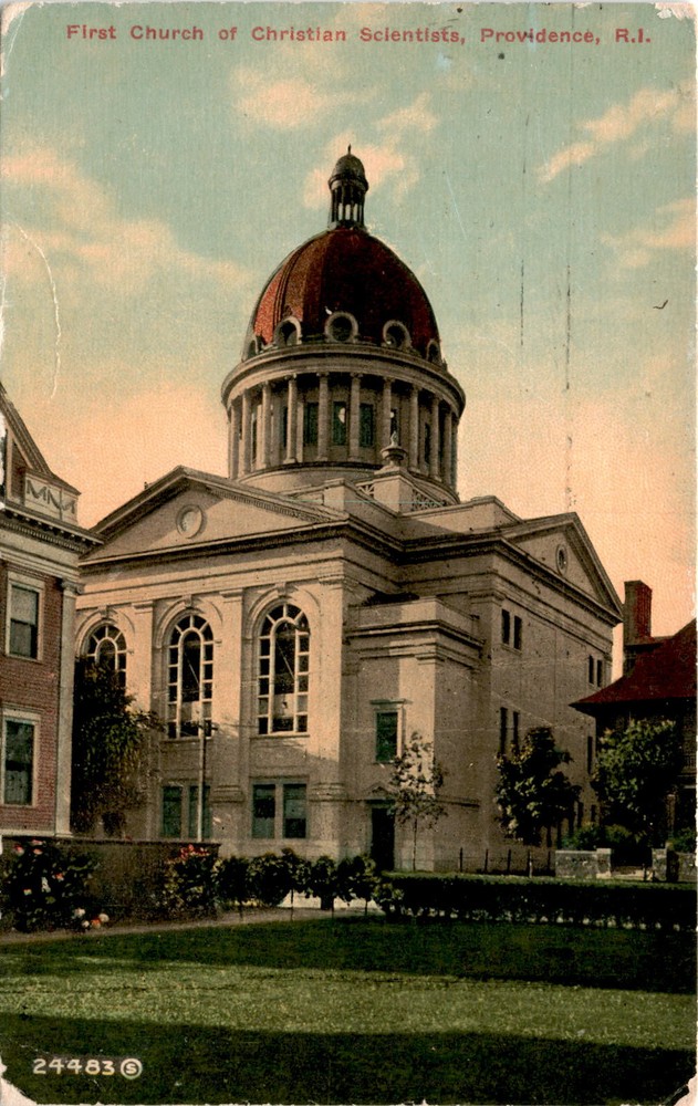 First Church of Christian Scientists, Providence, R.I., Providence, Postcard