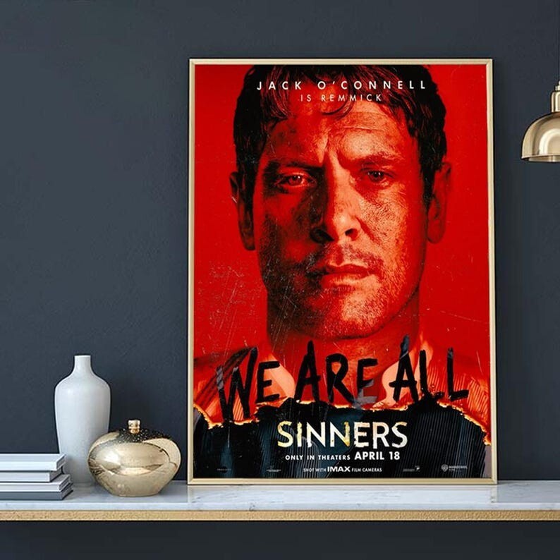 Jack O’Connell Sinners 2025 Movie Poster Wall Art Home Decor Gift