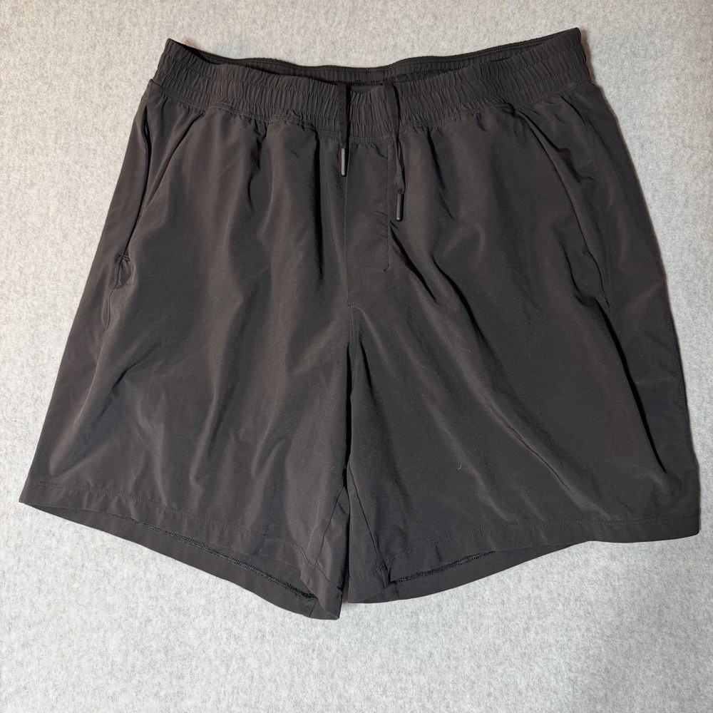 Lululemon Pace Breaker Lined Shorts Men’s Large Black Running Gym Athletic