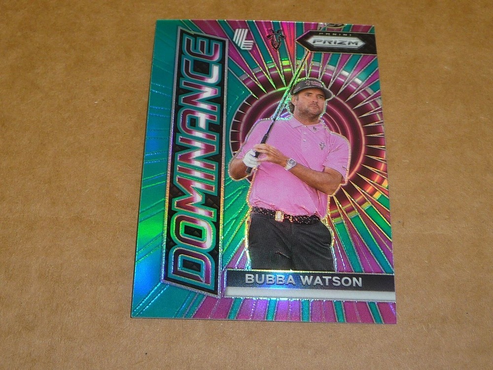 2024 Panini Prizm Liv Golf - Dominance Bubba Watson #1 Teal Prizm /199