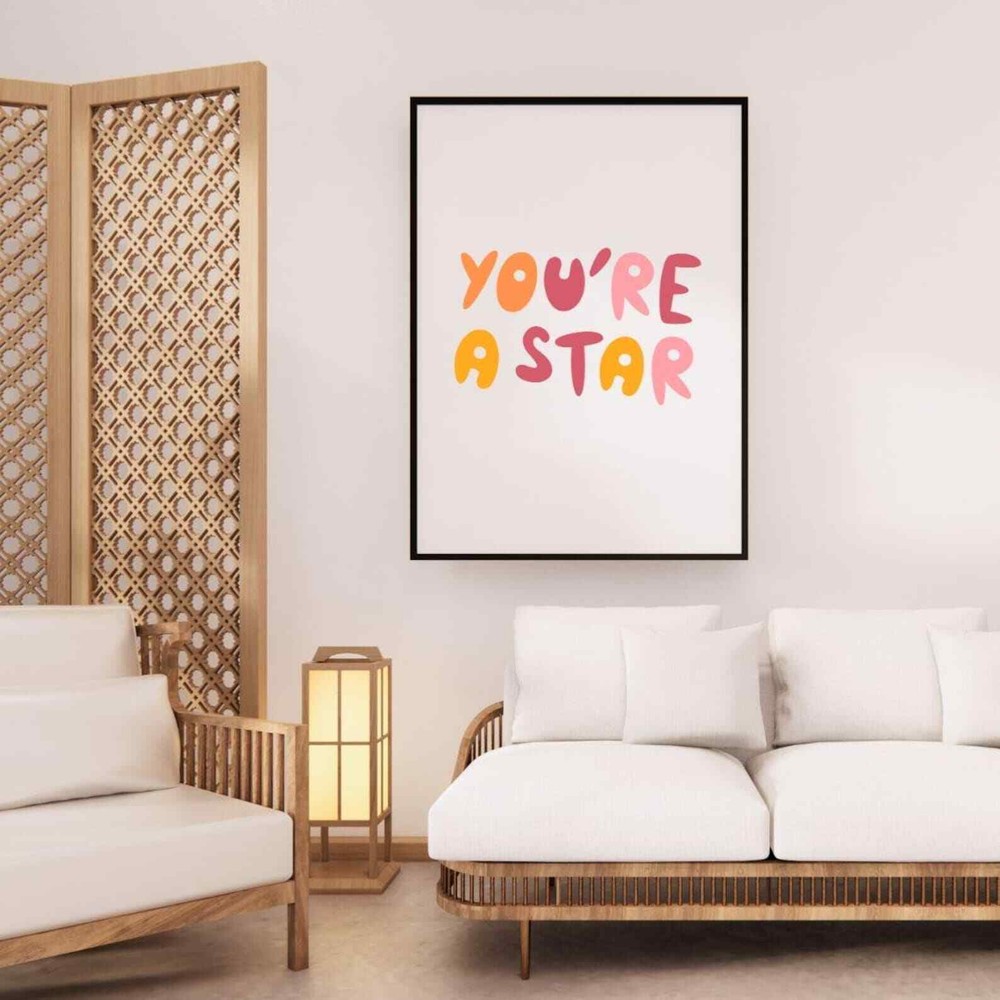 You Are A Star Wall Art Motivational Trendy Prints Wall Home Decorprintable Art