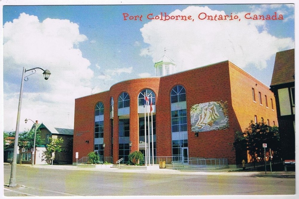 Postcard Port Colborne Municipal Offices Port Colborne Ontario