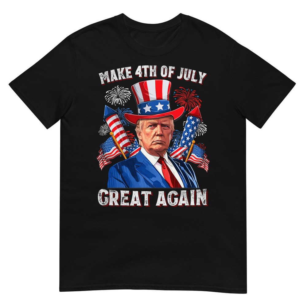 Make 4th of July Great Again Trump Firework Men Women T-Shirt