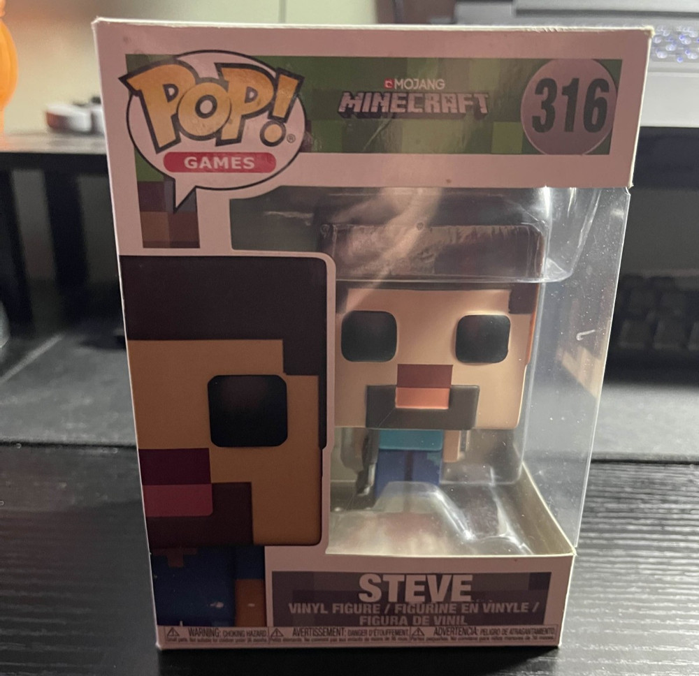 Funko Pop! Games Minecraft Steve #316 Vinyl Figure w/ Box