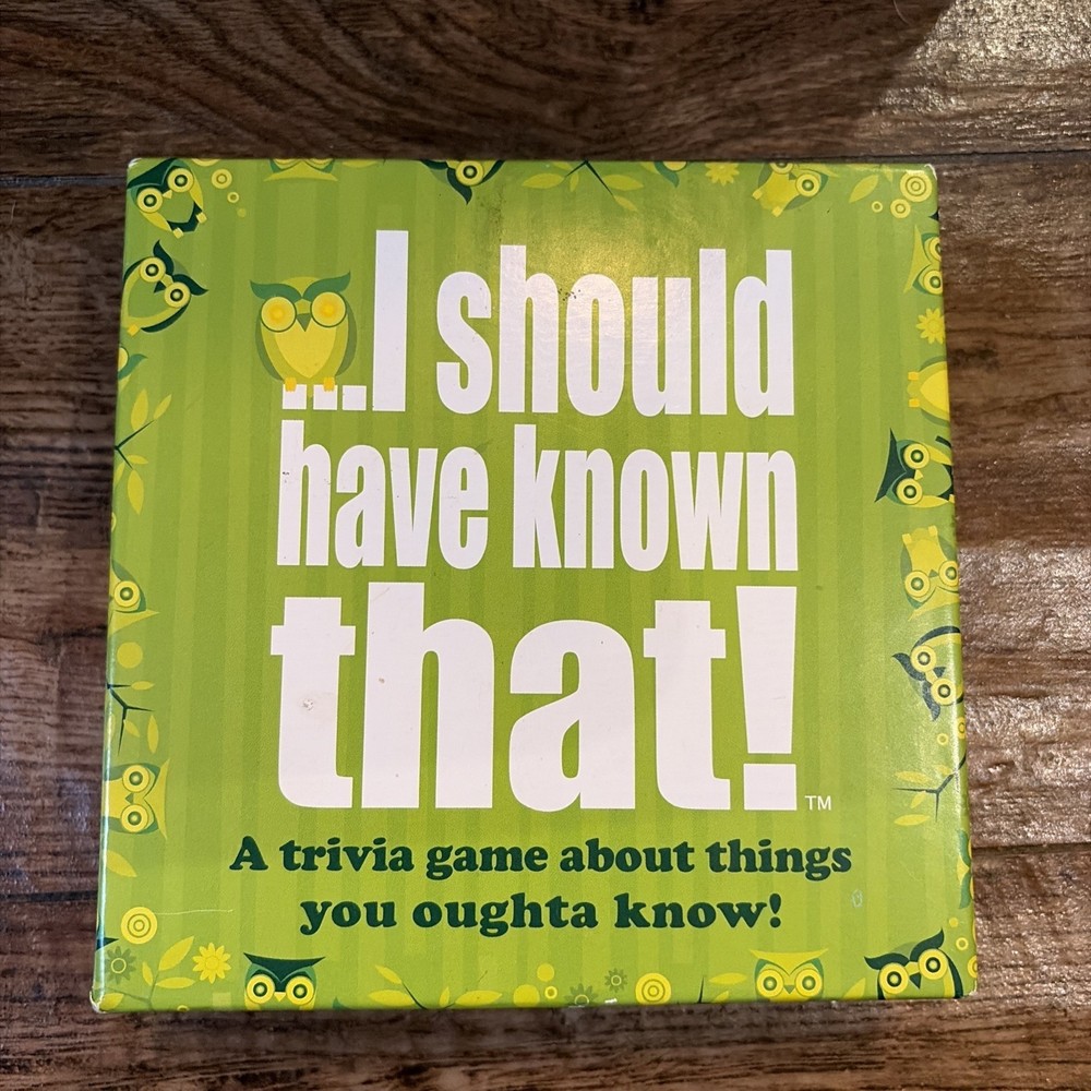 I Should Have Known That Trivia Game Hygge Games Complete Party Card Game