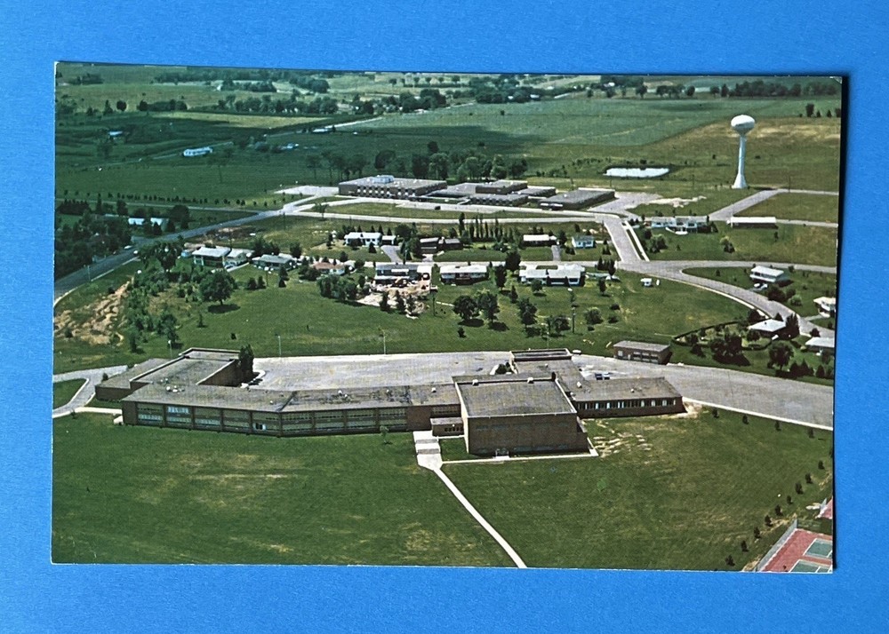 RICE LAKE High School Wisconsin Vintage Postcard UNUSED