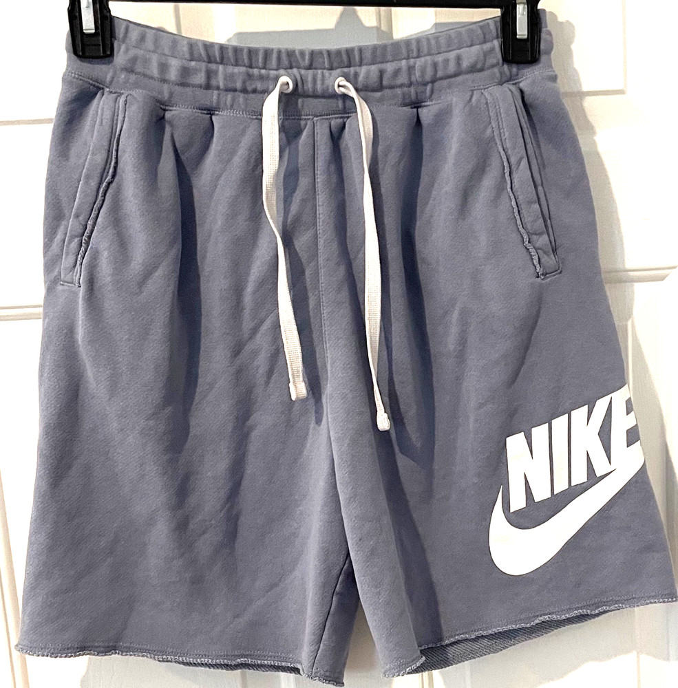 Nike Club Alumni Men's French Terry Shorts Relaxed Fit*Raw Edges*Nike Logo - MED