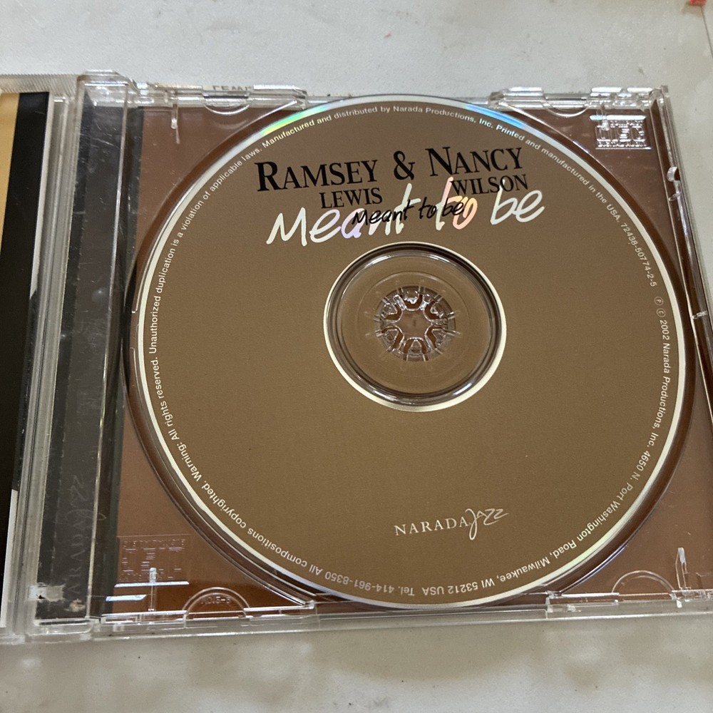 Meant to Be by Nancy Wilson/Ramsey Lewis (CD, Feb-2002, Narada) Jazz Vocal