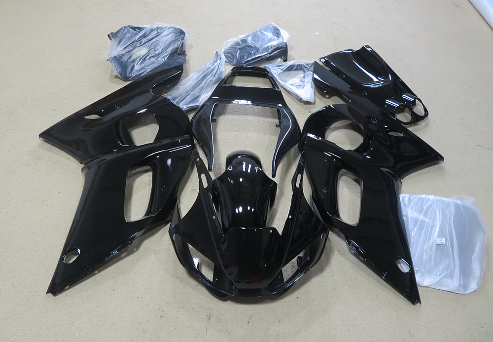 Glossy Black Bodywork Fairing Kit For Yamaha YZF R6 1998-2002 1999 2000 2001 US