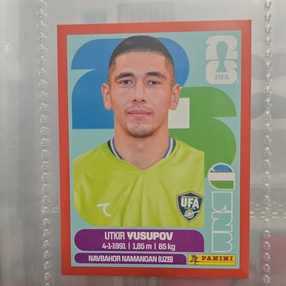 Panini FIFA Soccer Sticker Card - Utikir Yusupov Navbahor Namangan FMI 5
