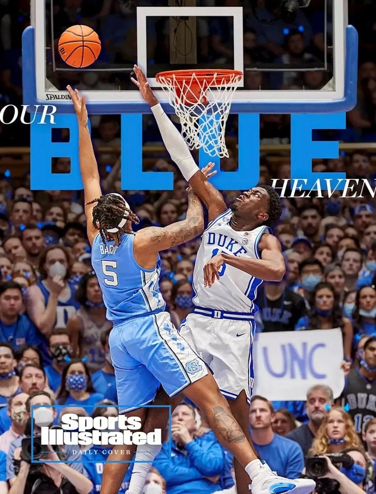 Duke Blue Devils & North Carolina Tar Heels Si Cover 8x10 PHOTO PRINT