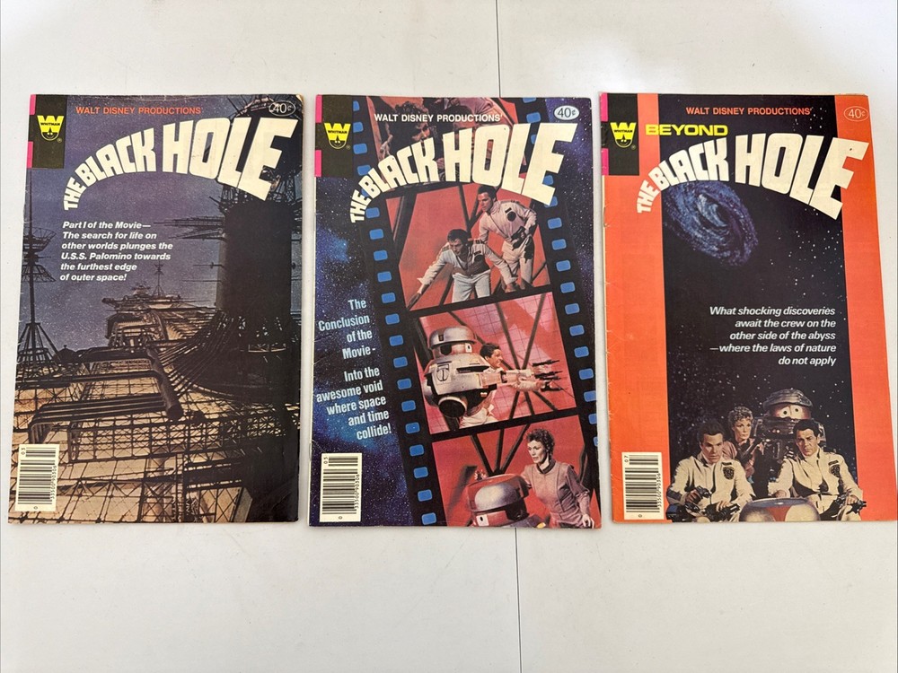 Walt Disney THE BLACK HOLE #1-3 (Whitman 1980) Movie Adaptation