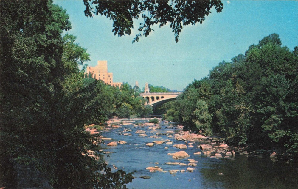 Wilmington Delaware, Brandywine Creek, Hospital, Vintage Postcard