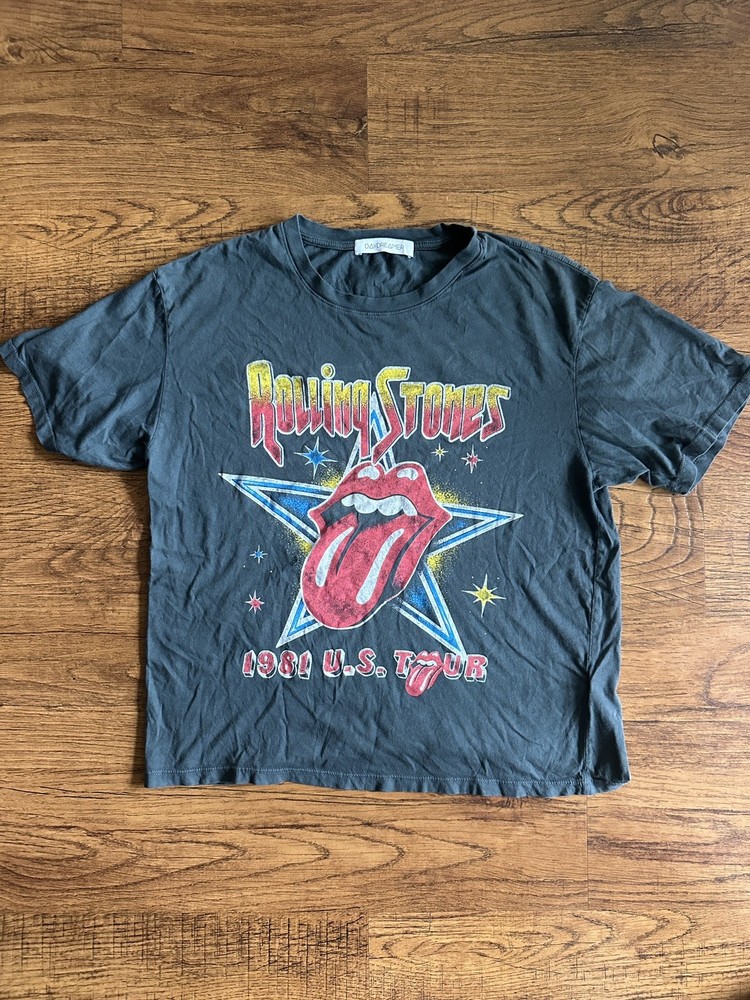 Daydreamer Rolling Stones 1981 U.S. Tour Short Sleeve Frontside Graphic Tee smal