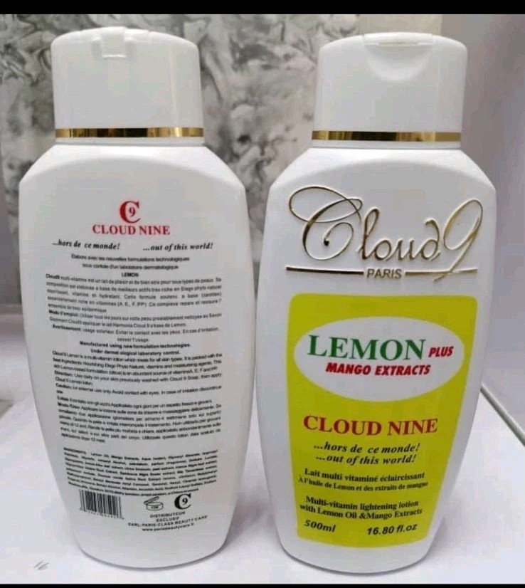 Cloud-9 Paris Multi Vitamin Lightening Body Lotion 500ml X 1. Lemon & Mango