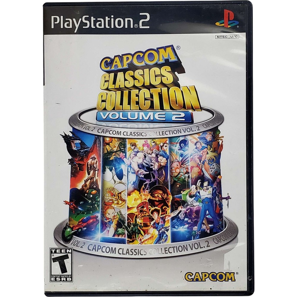(Wavy Cover Art) Capcom Classics Collection Volume 2 - Sony Playstation 2 PS2