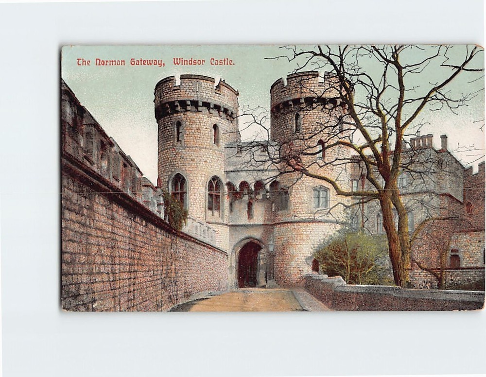 Postcard Norman Gate Windsor Castle England