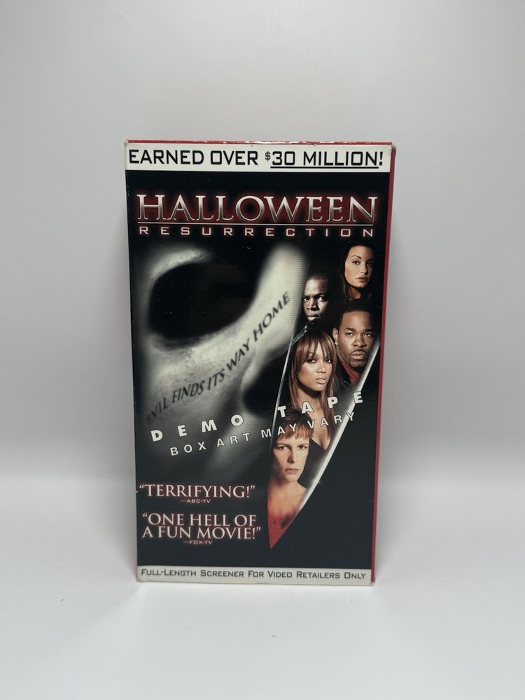 HALLOWEEN: RESURRECTION (2002) Screener Demo/Promo Horror VHS Tape
