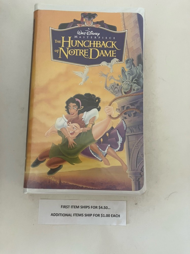 VHS Tape     The Hunchback of Notre Dame  $4.50  Disney   Shipping $4.50/$1.00