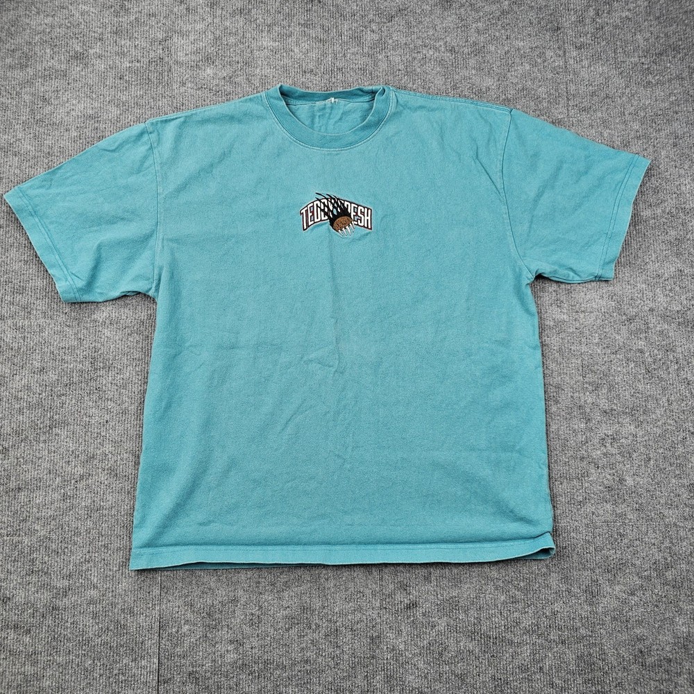 Teddy Fresh Shirt Mens Large Embroidered Bear Scratch Heavyweight Merch Oversize