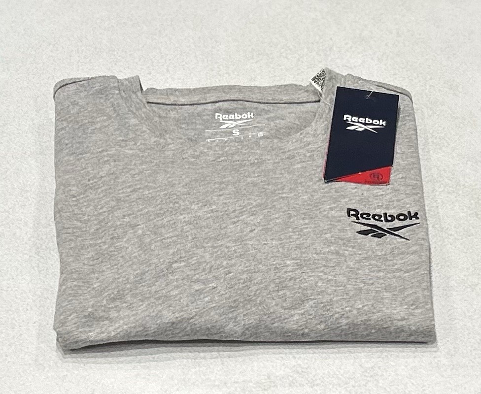 Reebok Men's Identity Classic Logo Graphic T-Shirt, Medium Gray Heather, Size S