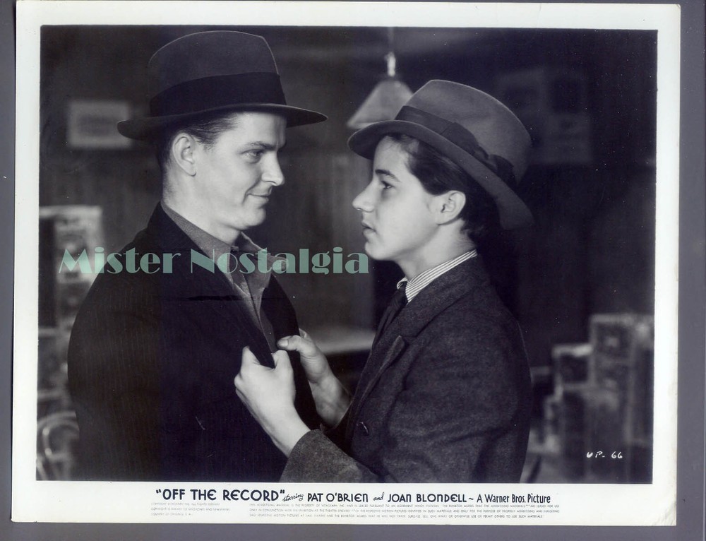 Vintage Photo 1939 Bobby Jordan Alan Baxter in Off The Record