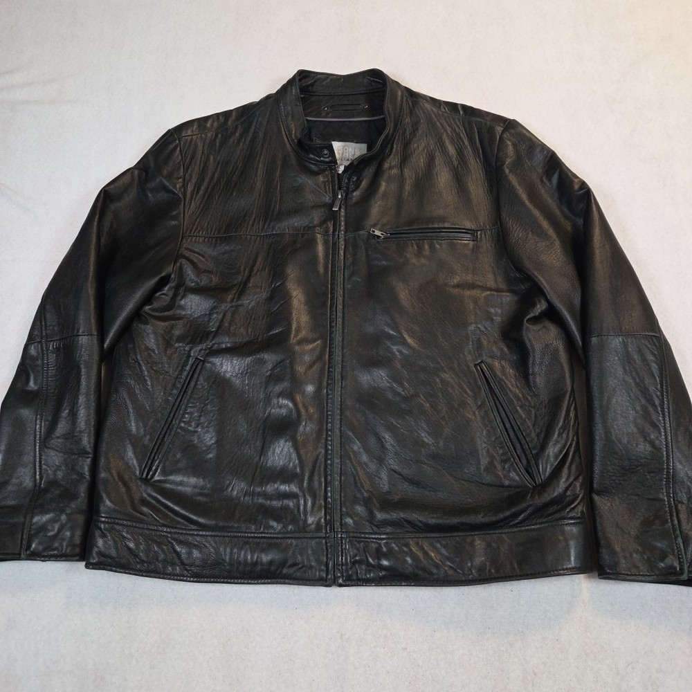 Vintage M.Julian Wilsons XL Black Leather Jacket Motorcycle