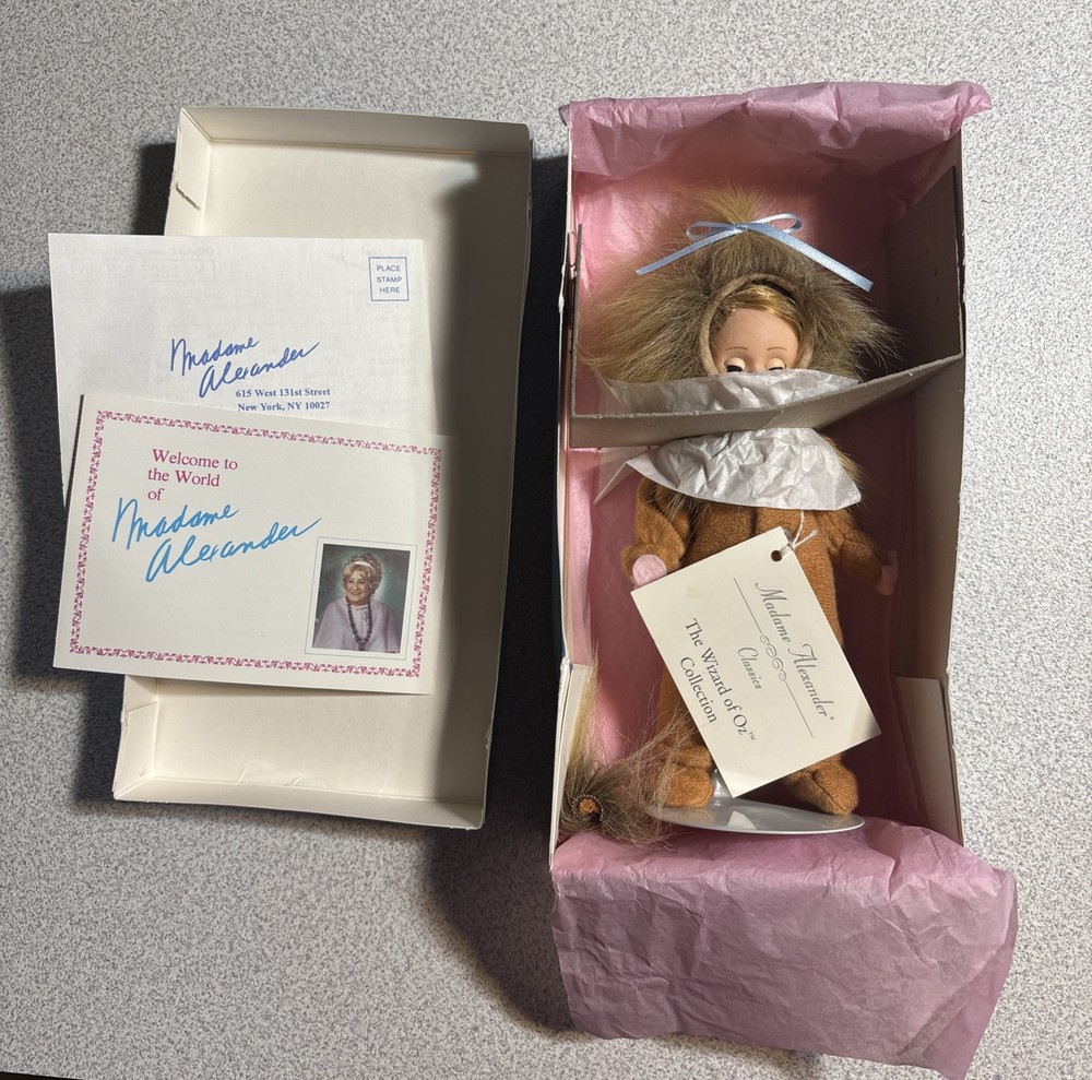 Madame Alexander Doll Cowardly Lion Wizard of Oz Vintage 1990’s