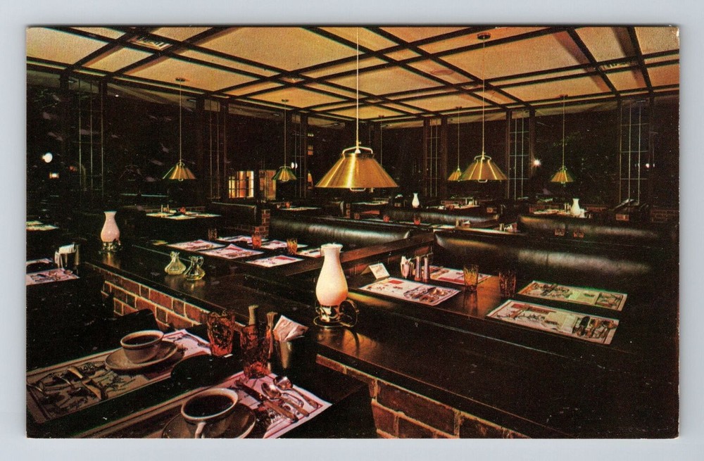 Princeton NJ-New Jersey, Nassau Inn, The Coach Room, Vintage Postcard