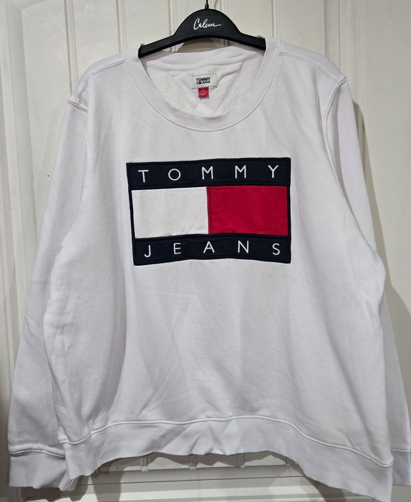 Vintage 1990s Tommy Hilfiger Crewneck Sweatshirt Size XL Womens