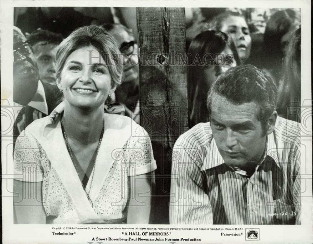 1969 Press Photo Joanne Woodward and Paul Newman star in 