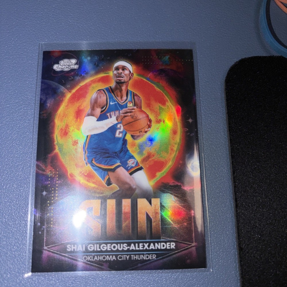 2025-26 Tops Chrome Cosmic Planetary Pursuit Shai Gilgeous Alexander SUN Case HT