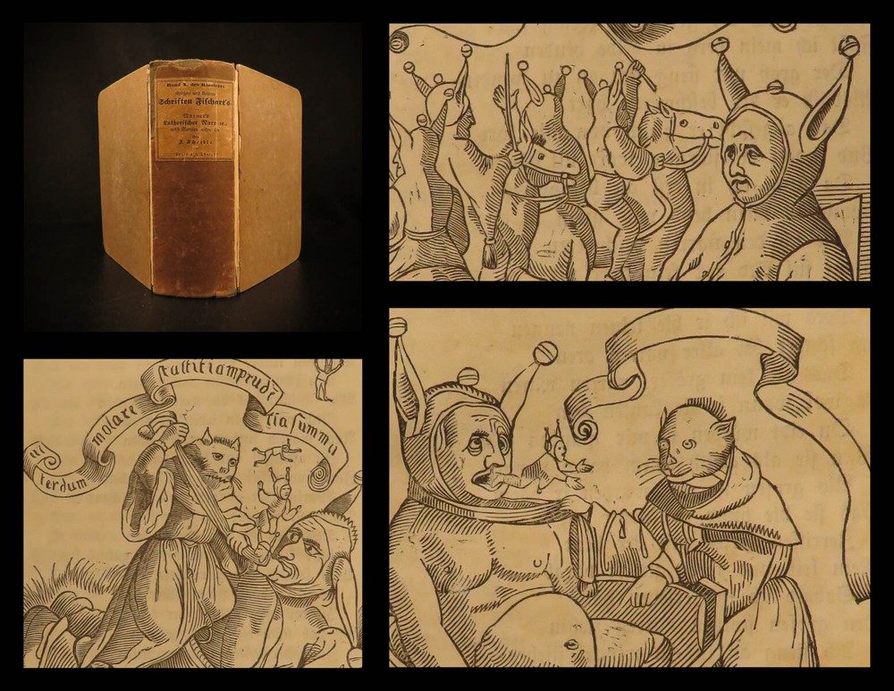 1848 1ed Das Kloster Scheible Occult Fairy Tales Superstitions Fischart Flohatz