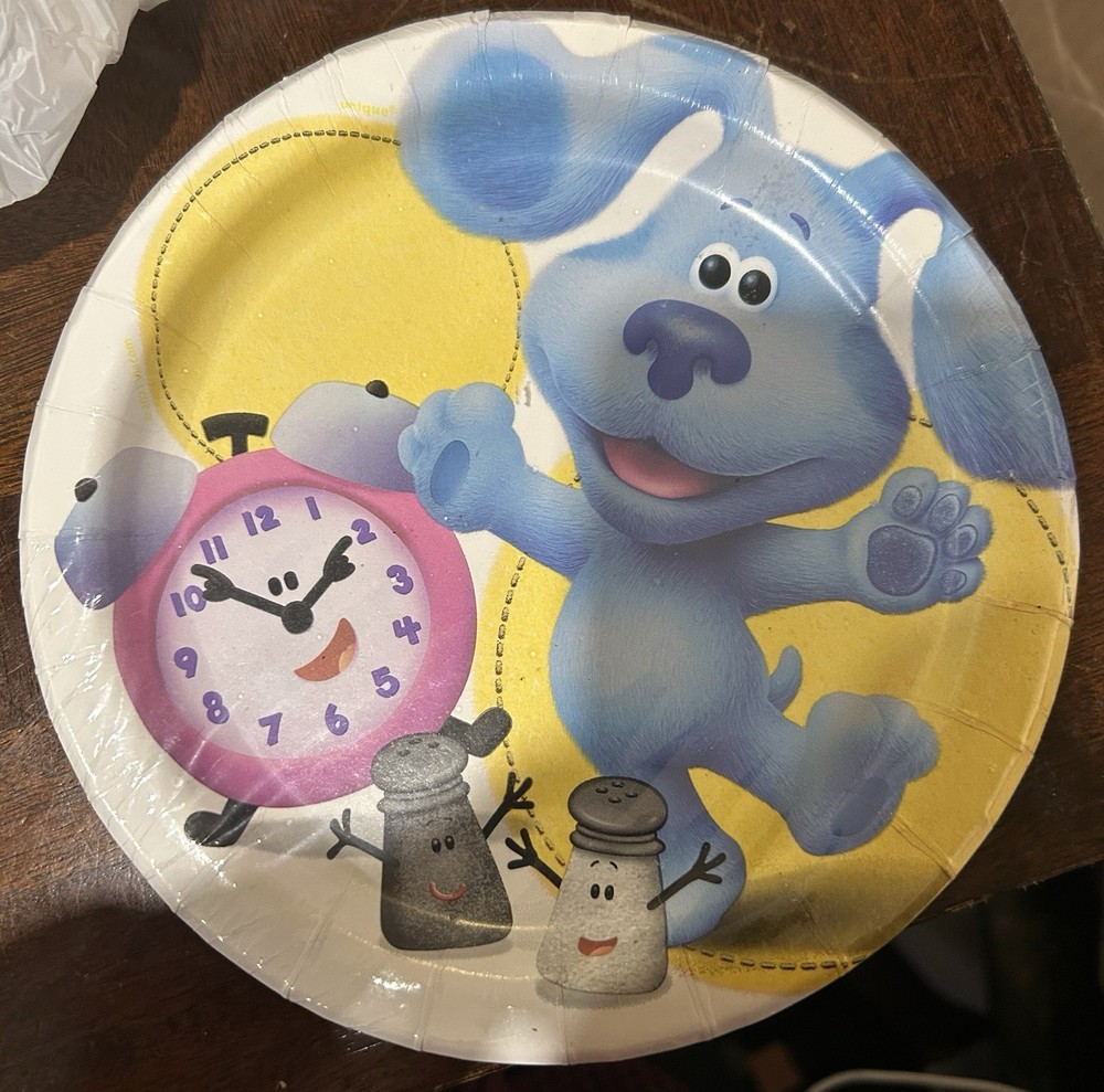 NEW Sealed Blues Clues & You! 8 Ct Party Plates Birthday