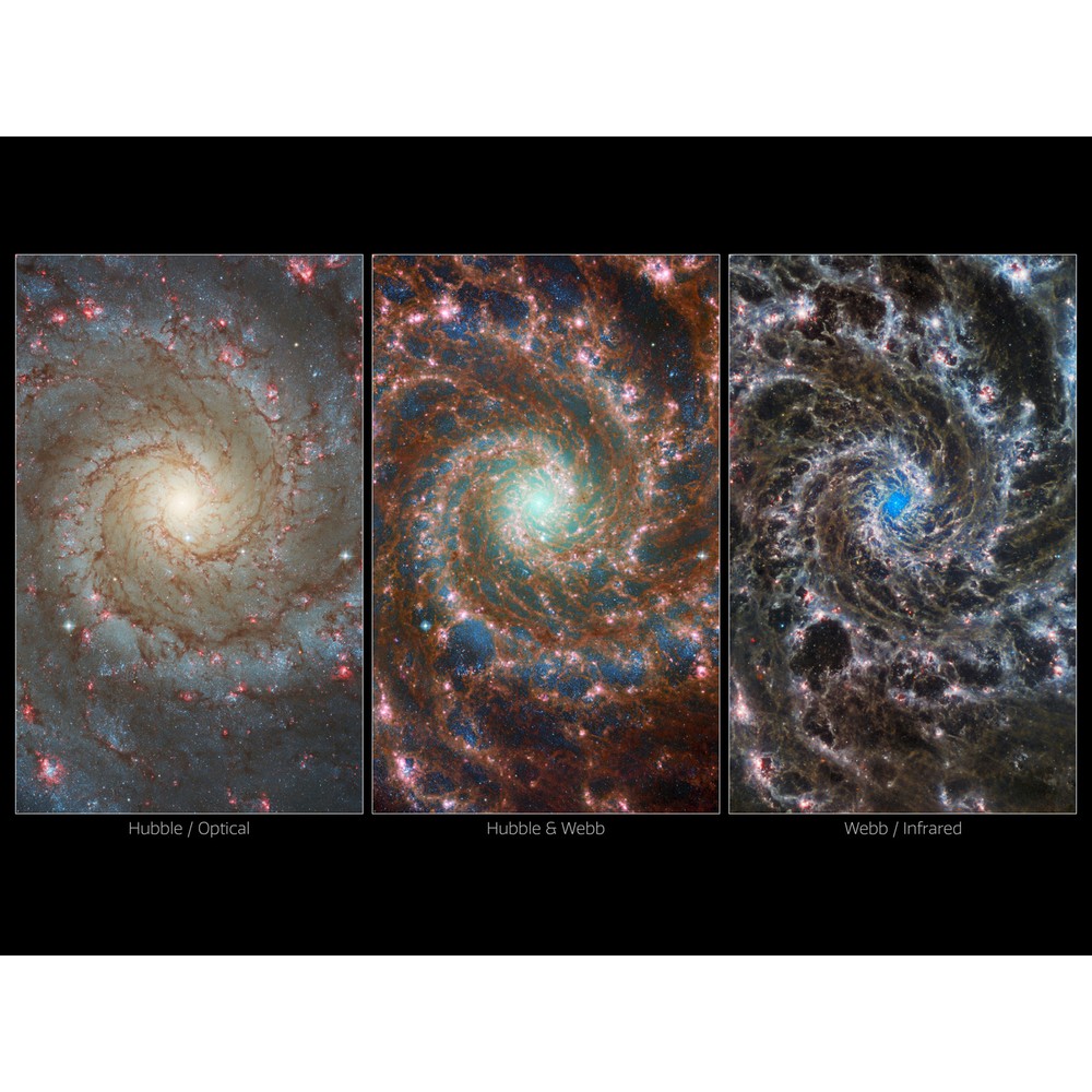 NASA James Webb Hubble Space Telescope Observatory Phantom Galaxy Huge Poster