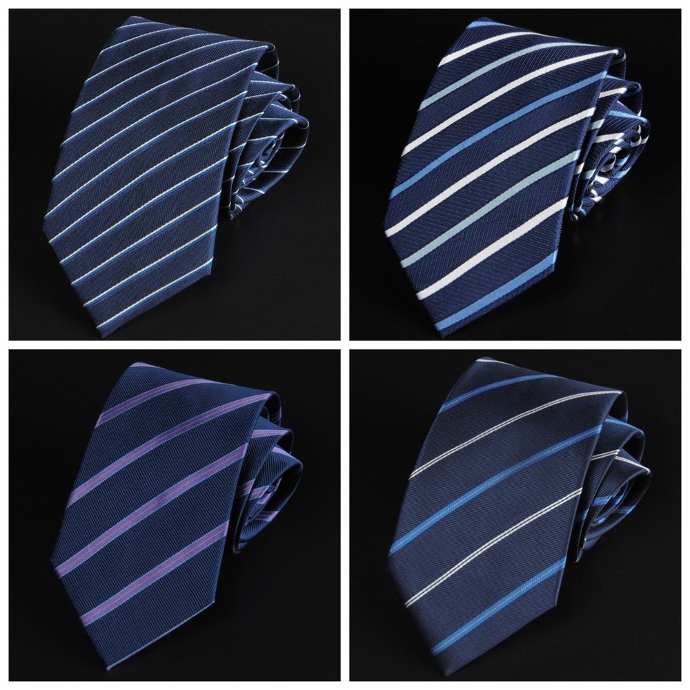 New 100% Silk Satin Men's Necktie Woven Modren Business Work Tie with Gift Box