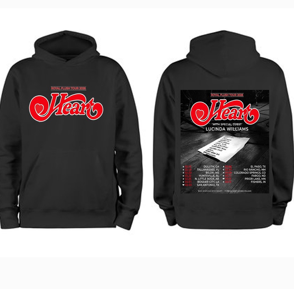 Heart Announce Winter 2026 US Tour  T Shirt Or Hoodie
