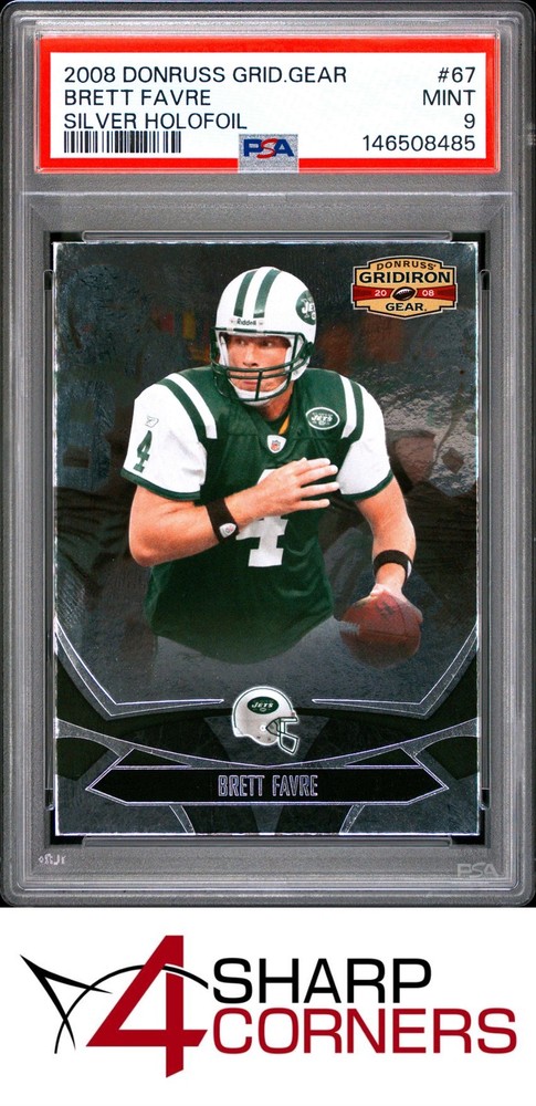 2008 Donruss Gridiron Gear Silver Holofoil #67 Brett Favre Hof Pop 1 Psa 9Stay in the know. Follow us on eBay