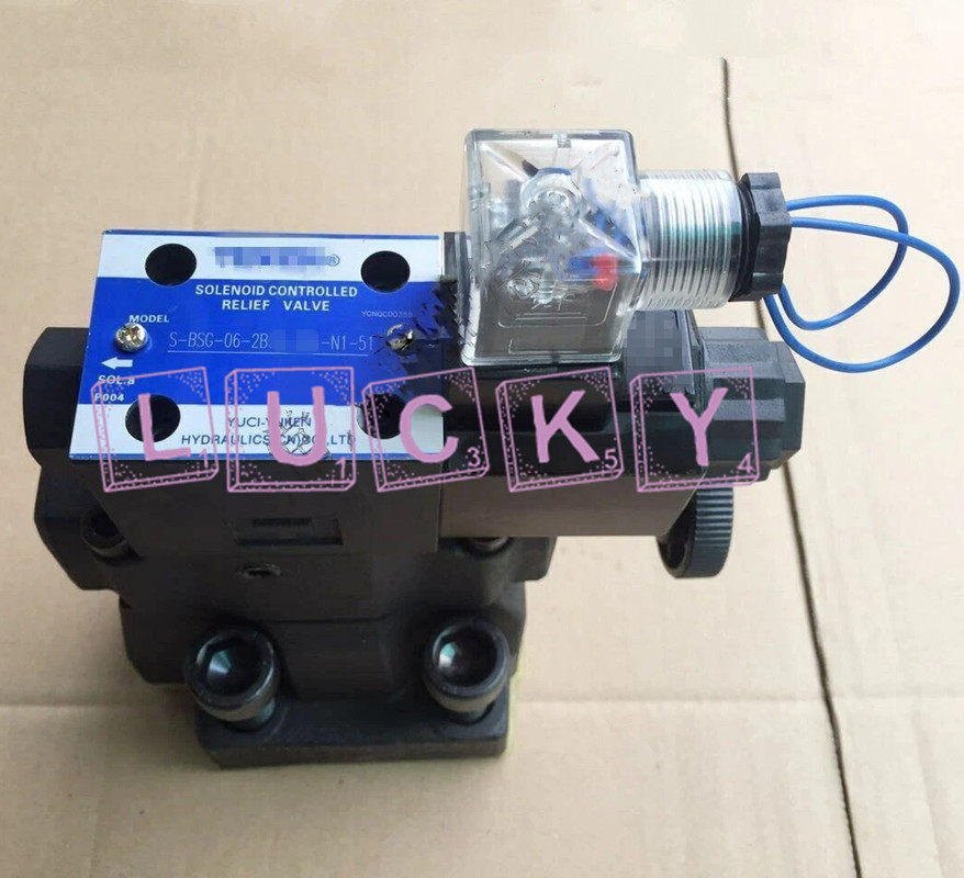 1PC REPLACE For YUKEN Electromagnetic overflow valve S-BSG-06-2B3A-A240-N1-51