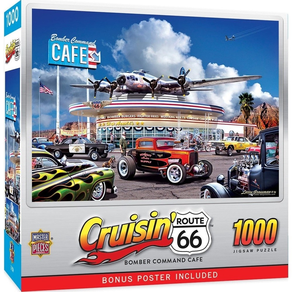 Masterpieces 1000 Piece Cruisin Route 66 Jigsaw Puzzle Dan Hatala Art
