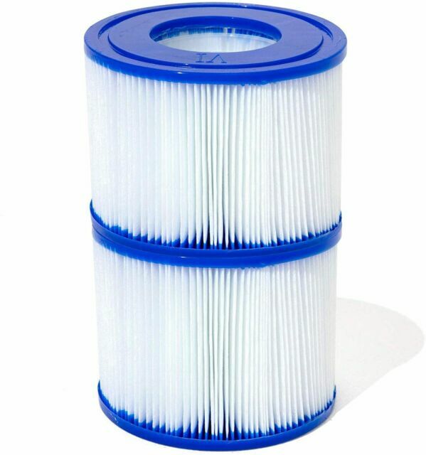 Bestway SaluSpa Pack of 2 Replacement Filter Cartridges for Type VI Inflatable Hot Tubs (60311E)