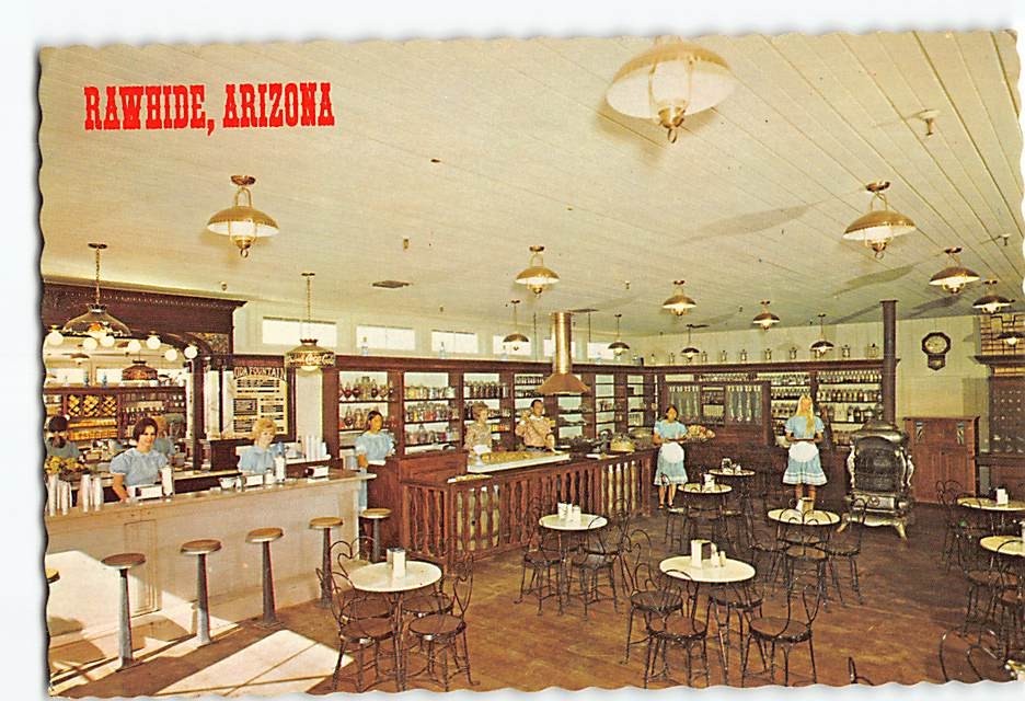 Postcard Interior General Store Rawhide Arizona USA