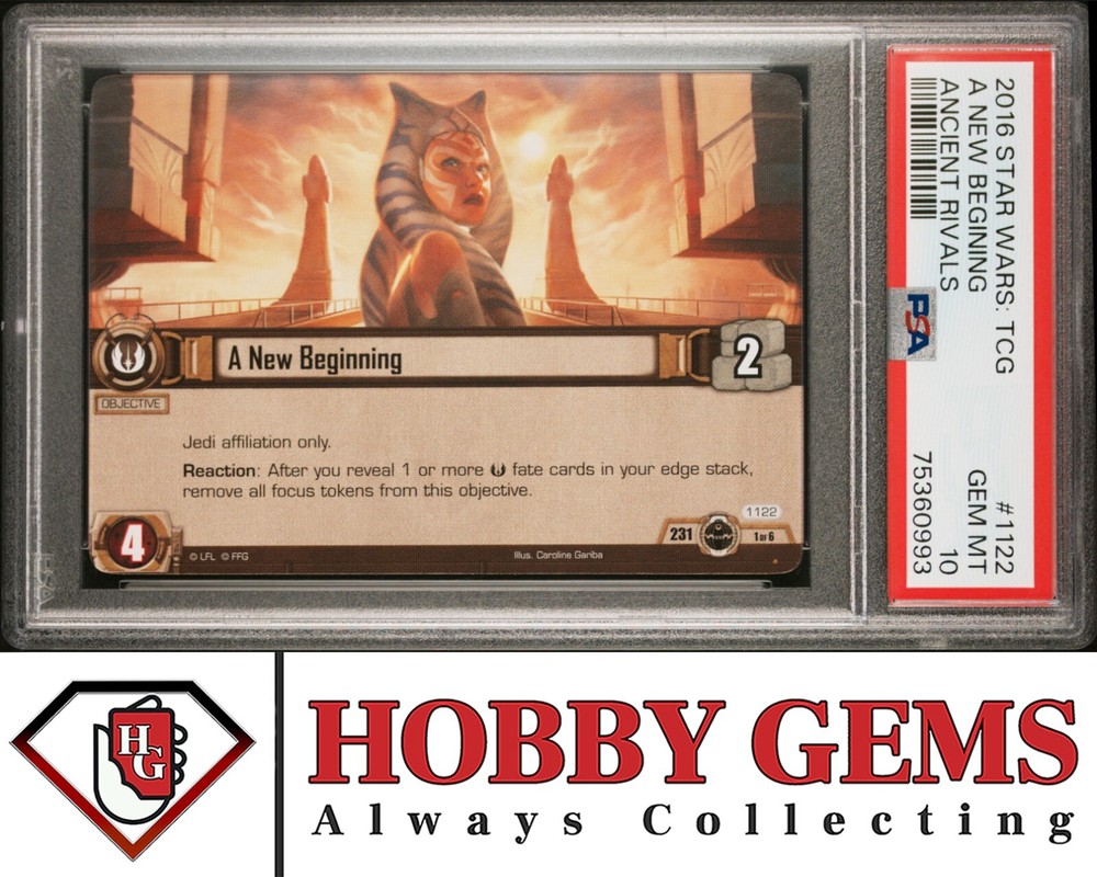 AHSOKA TANO Ancient Rivals PSA 10 2016 Fantasy Flight Games Star Wars #1122 C1